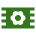 Simplistic green flower design