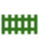 Green pixelated fence icon