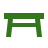 Simple green torii gate graphic.